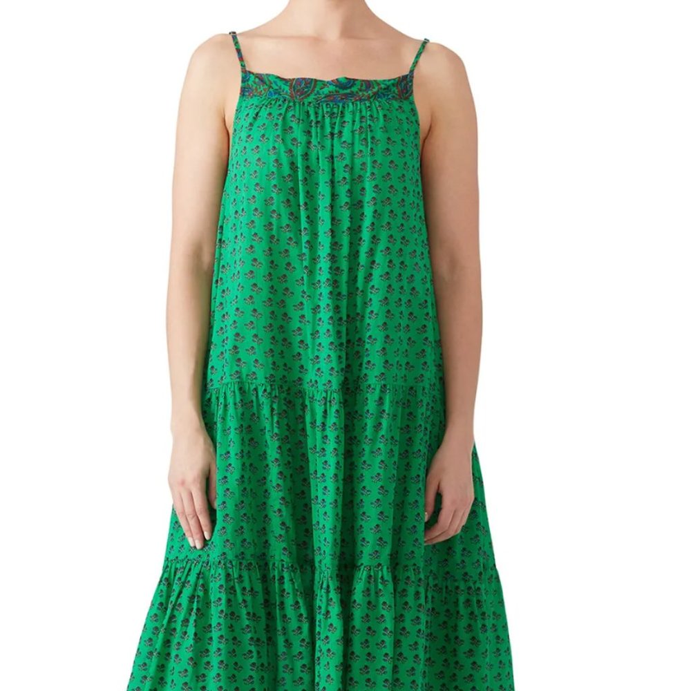 ba&sh Green Midi Dress